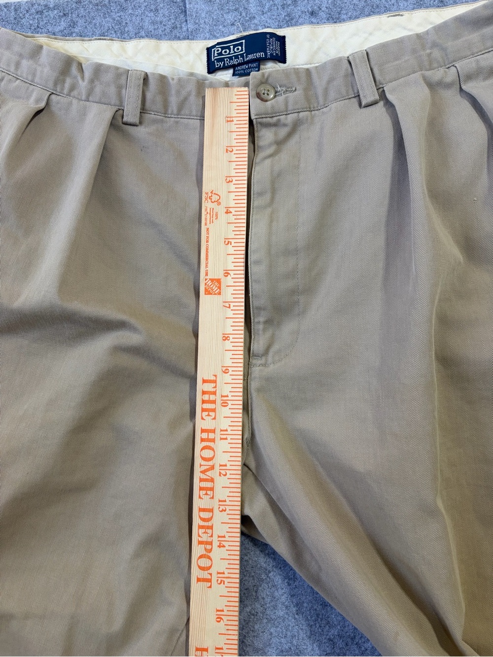 Polo by Ralph Lauren Pleated Chinos Andrew Pant in Khaki Tan - Picture 7 of 9